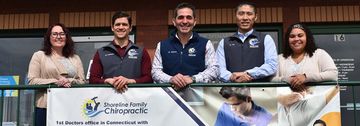 Chiropractor Milford CT Matthew Paterna CJ Cameron and Jia Wei Fan With Jennifer Randpolph Chiropractor Milford CT Matthew Paterna CJ Cameron and Jia Wei Fan With Jennifer Randpolph